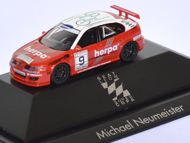 Seat Leon Cupra R Super Copa 2005 Fischer Racing Herpa, Michael Neumeister #9