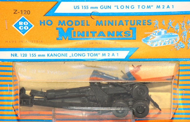 Kanone Long Tom 155 mm US Armee Militär grün