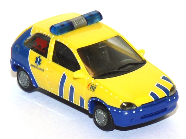 Opel Corsa Ambulance Notarzt Niederlande / Holland leuchtgelb