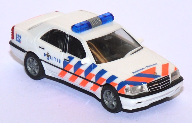 Mercedes-Benz C 220 Facelift (W202 MOPF) Politie Polizei Rotterdam - Rijnmond Niederlande / Holland weiß