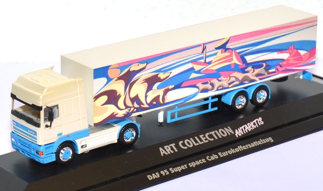 DAF 95 Super Space Cab Cv Eurokoffersattelzug Art Collection Antarktis