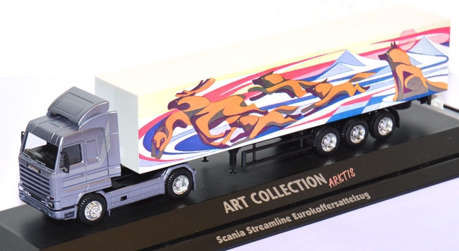 Scania R 143 Streamline Eurokoffersattelzug Art Collection Arktis