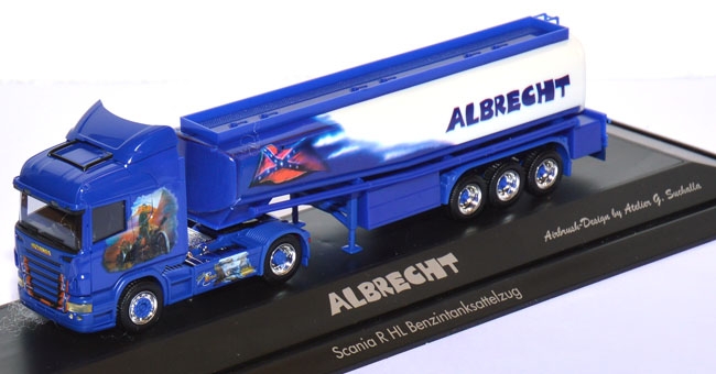 Scania R HL Benzintanksattelzug Albrecht Airbruch