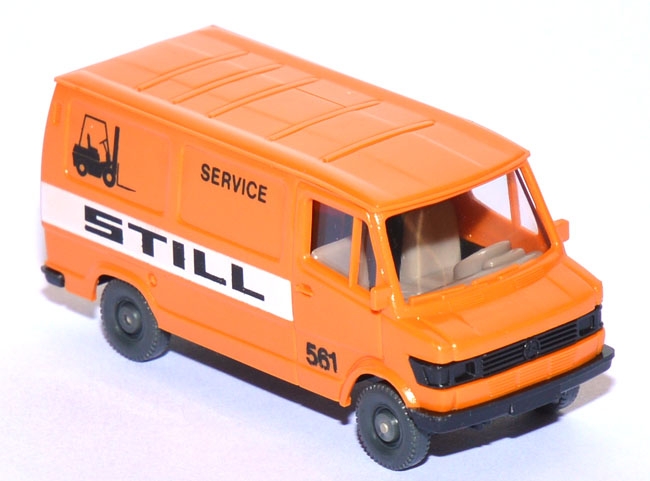 Mercedes-​​​Benz 207 D Kasten Still Service orangegelb
