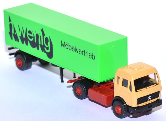Mercedes-​​Benz 1217 LS/36 Koffersattelzug h. wenig Möbelvertrieb