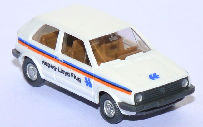 VW Golf 2 Hapag-​Lloyd Flug weiß