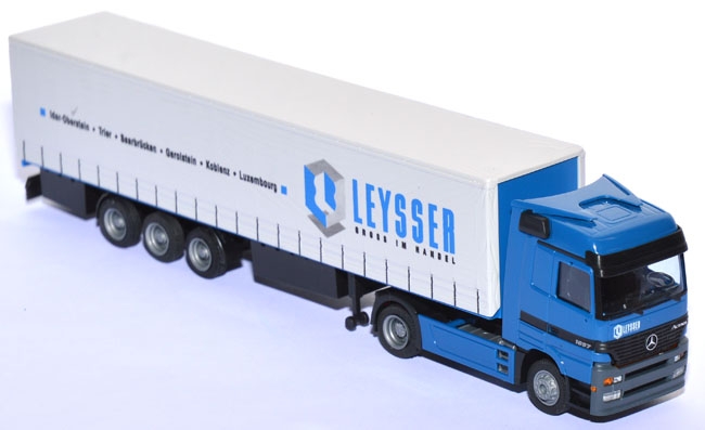 Mercedes-Benz Actros 1857 Pritschensattelzug Leysser blau