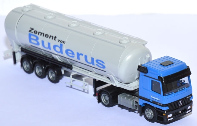 Mercedes-Benz Actros 1843 Kippsilo-Sattelzug Buderus Zement blau