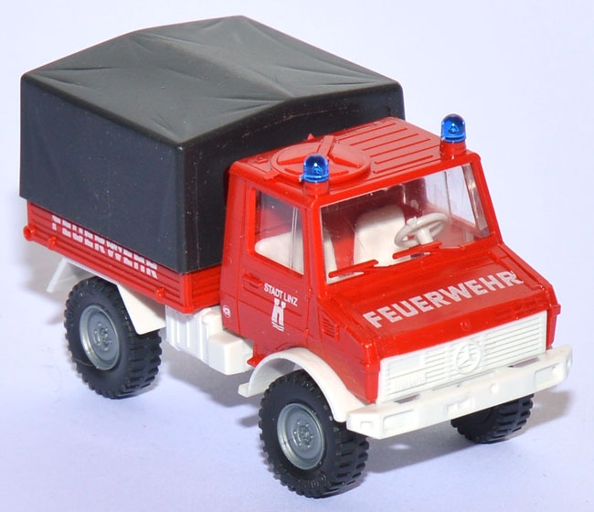 Mercedes-Benz Unimog U 1300 Pritsche Feuerwehr Linz rot