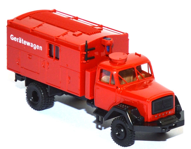 Magirus Mercur 120 A Koffer Gerätewagen GKW Feuerwehr rot