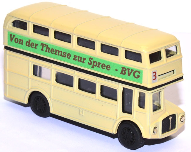 A.E.C. Routemaster Doppeldeckerbus creme