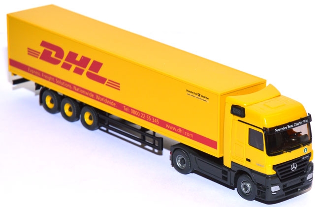 Mercedes-Benz Actros 1857 Koffersattelzug DHL gelb