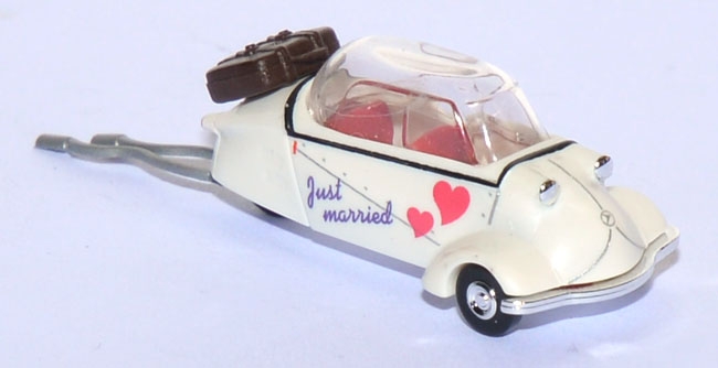 Messerschmitt Kabinenroller KR 200  Just married weiß