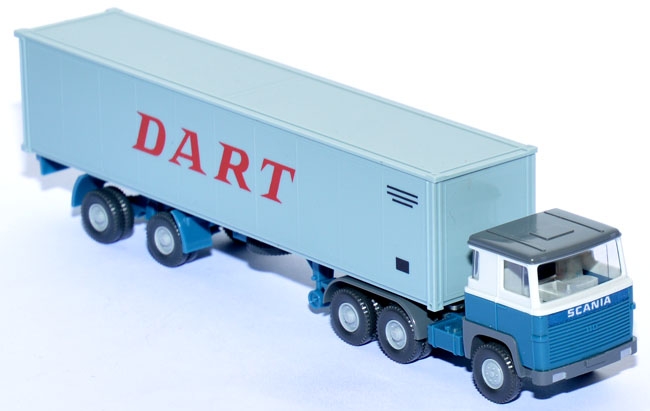 Scania 110 LBT Containersattelzug Dart