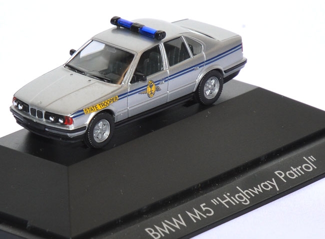 BMW M5 State Trooper Highway Patrol Police silber