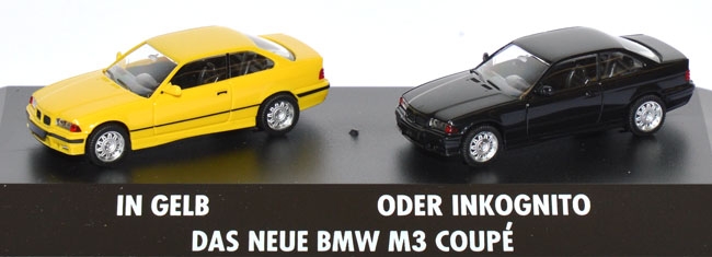 BMW M3 Coupe (E36) - 2 Stück - in gelb oder inkognito