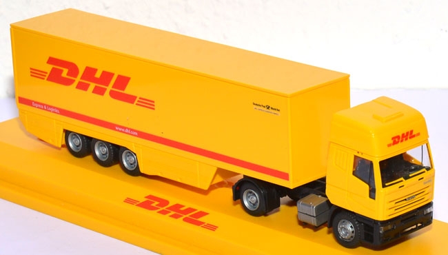 Iveco EuroStar Koffersattelzug DHL Express & Logistics gelb