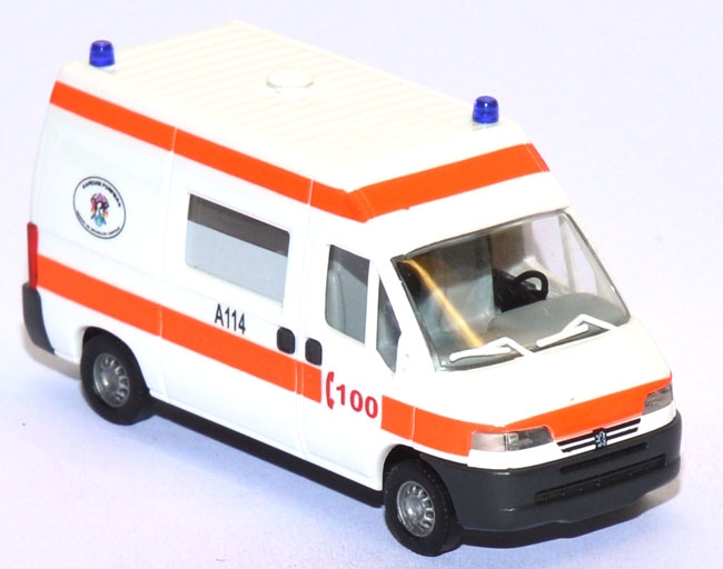 Peugeot Boxer RTW Feuerwehr Brüssel Belgien weiß 47380