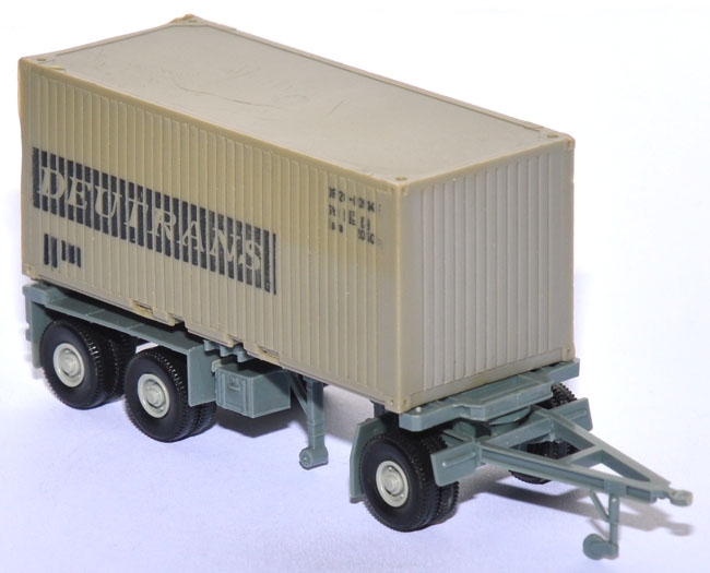 SKA mit Containerauflieger 20 ft. Deutrans