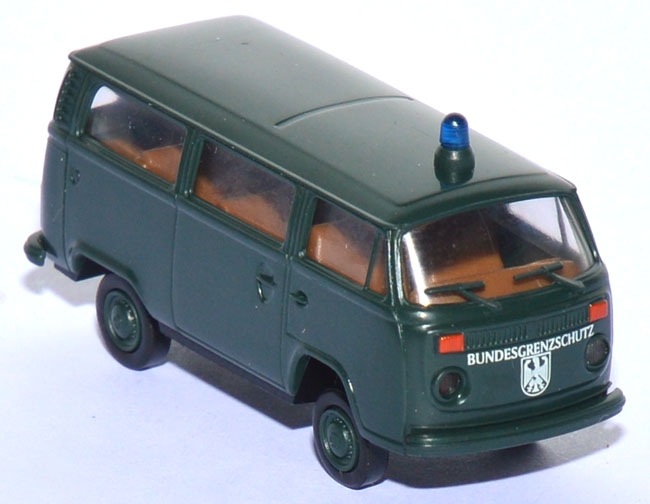 VW T2 Bus BGS Bundesgrenzschutz Informationsdienst grün