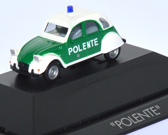 Citroen 2 CV 6 Polizei Polente grün