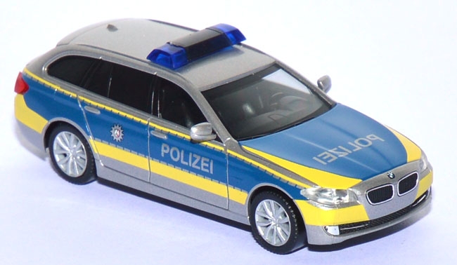 BMW 5er Touring Polizei NRW blau