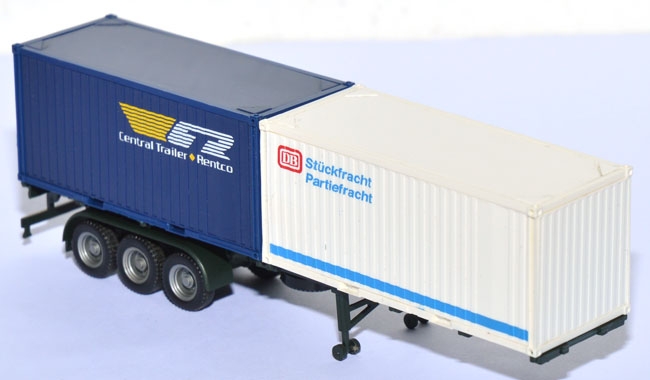 Containerauflieger mit 2 20 ft. Container DB + CTR