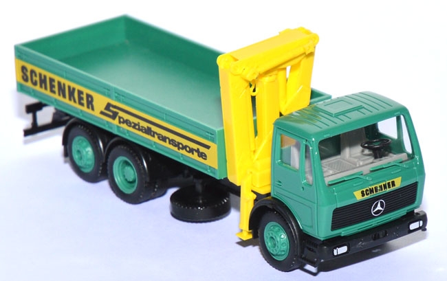 Mercedes-​Benz NG 2228 Pritschen-​LKW mit Ladekran Schenker