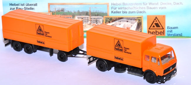 Mercedes-Benz SK Pritschenlastzug mit Plane Hebel orange