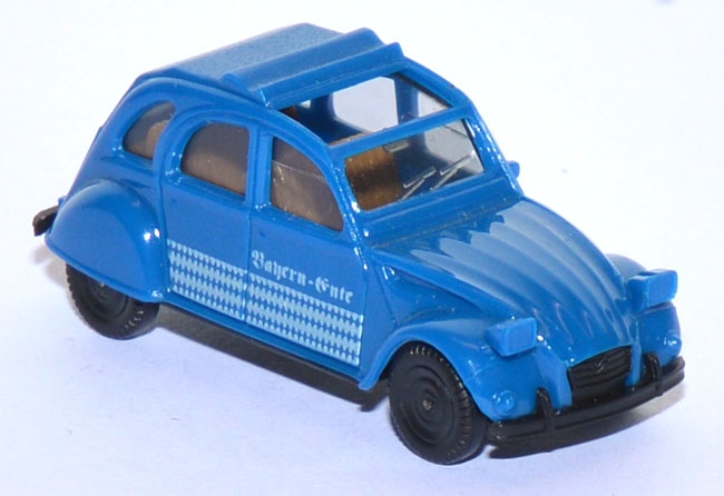 Citroen 2 CV 6 Ente offen Bayern-​Ente blau