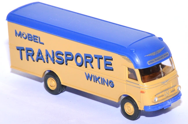 Mercedes-Benz LP 312 Pullman Möbelwagen Ackermann - Möbel Transporte Wiking sandgelb