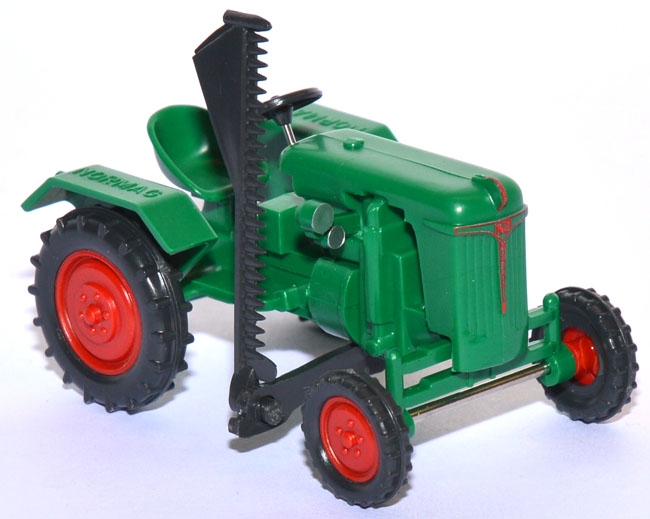 Normag AG Faktor 1 Schlepper mit Mähwerk grün 1:50