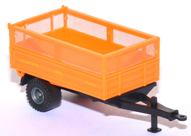 Brantner E 6535 Einachskipper Anhänger kommunalorange