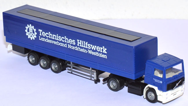 Volvo F12 Pritschensattelzug THW LV Nordrhein-Westfalen blau