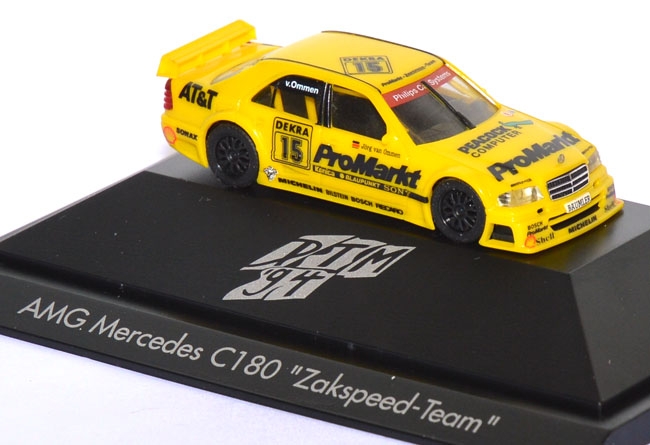 Mercedes-​Benz C 180 DTM 1994 Zakspeed ProMarkt #15 Jörg von Ommen gelb