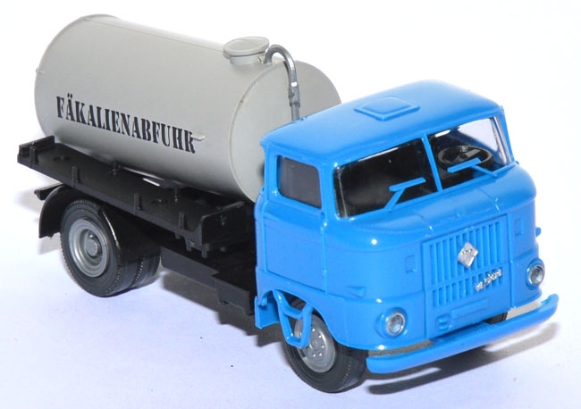 IFA W50 LKW Tankaufbau Fäkalienabfuhr signalblau