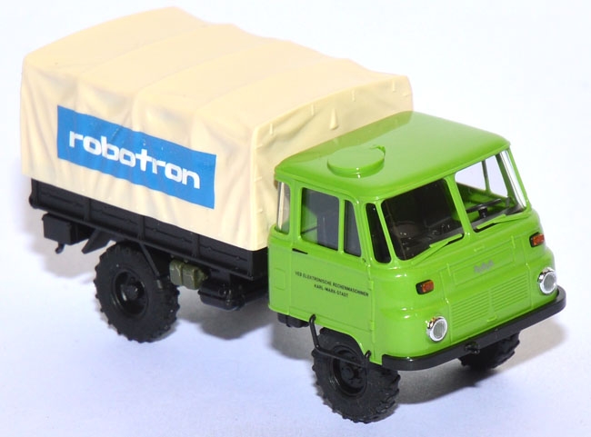 Robur LO 2002A Pritschen-LKW robotron grün 50200-112