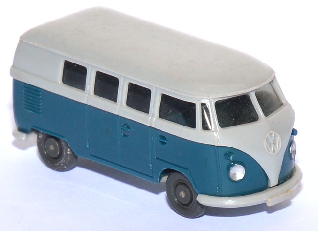 VW T1 Bus silbergrau / ozeanblau