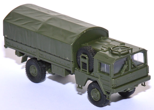 MAN N 4510 5t Pritschen-LKW mit Plane 4x4 Militär grün