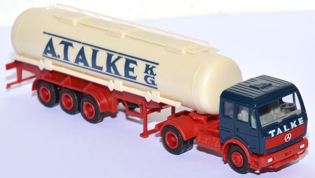 Mercedes-​Bemz 1633 Tanksattelzug A. Talke KG blau