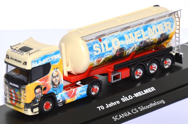 Scania CS 20 HD Silo-Sattelzug 42 m³ - Jubiläumstruck 70 Jahre Silo-Melmer