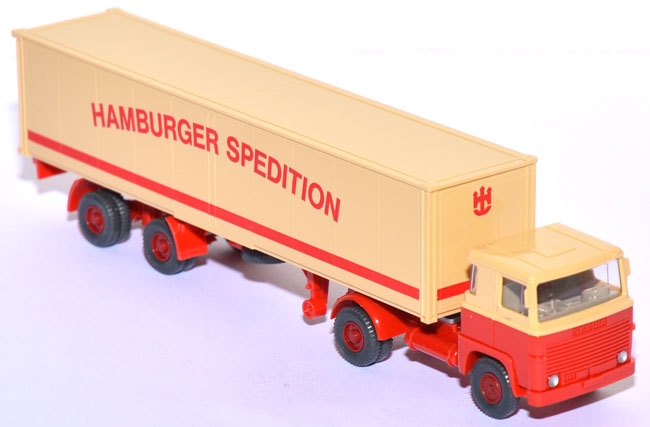 Scania 111 LB Koffersattelzug Hamburger Spedition