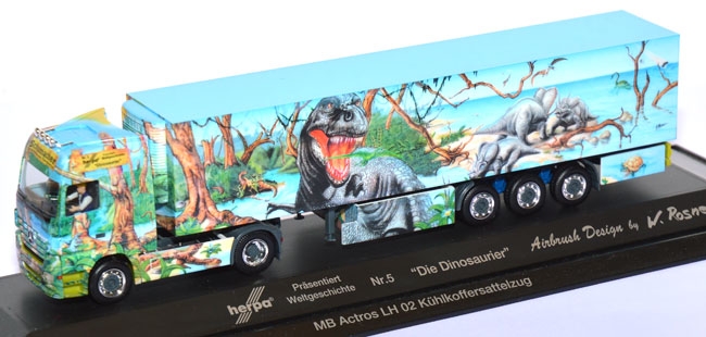 Mercedes-Benz Actros LH 02 Kühlkoffer-Sattelzug - Weltgeschichte Die Dinosaurier - Nr. 5