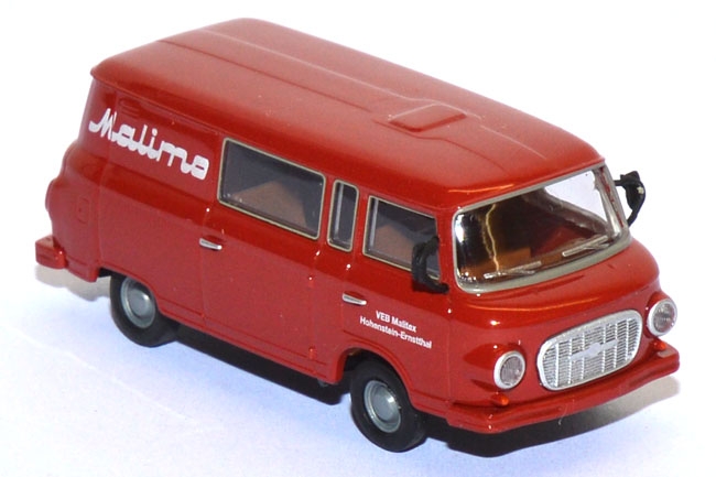 Barkas B 1000 Halbbus Malimo VEB Malitex Hohenstein-Ernstthal rot