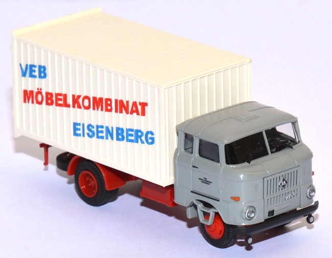 IFA W50 L MK Koffer mit Fernfahrerkabine VEB Möbelkombinat Eisenber grau 95109