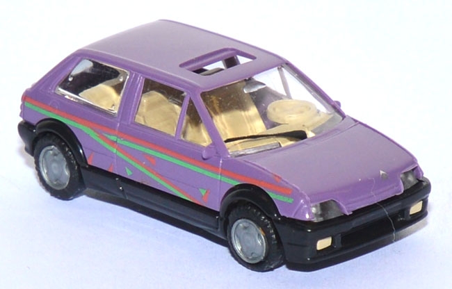 Citroen AX mit Sonnendach lila 45613