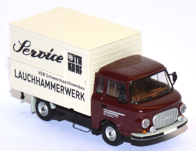 Barkas B 1000 Koffer - TAKRAF Service VEB Schwermaschinenbau Lauchhammer braun