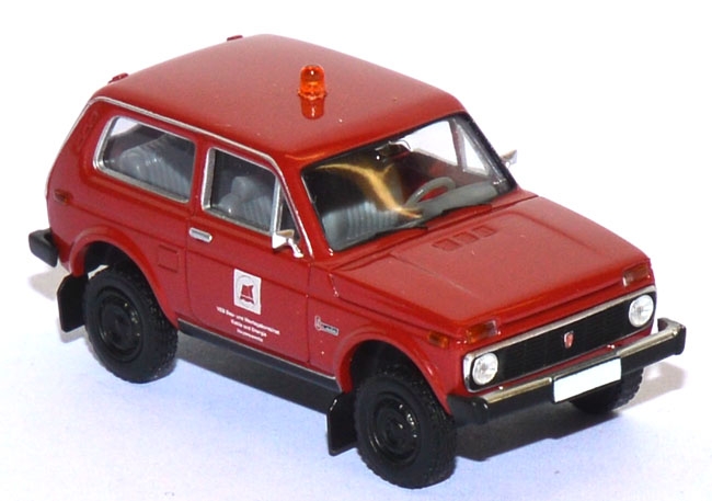 MCZ 03 109 Lada NIVA rot Modell 1976 VEB BMK Kohle und Energie Hoyerswerda 1 87 