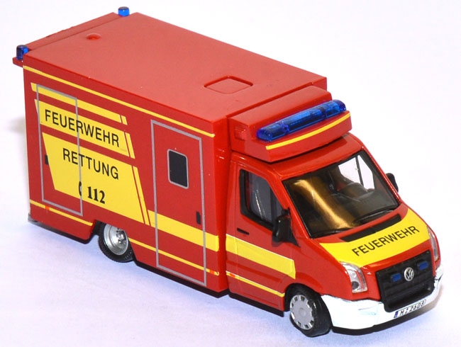 VW Crafter RTW Feuerwehr Rettung rot