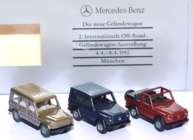 Mercedes-​Benz G-​Klasse Set 2. In­ter­na­tio­na­le Off-​Road-Geländewagen-Ausstellung Mün­chen